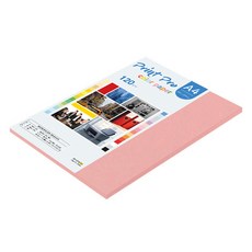 종이문화 프린트프로 얇은 칼라복사지 No 24 핑크 120g, 40개, A4