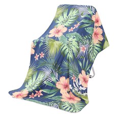 Allode 便攜式圖案柔軟瑜珈巾, 1個, 12 獨特叢林