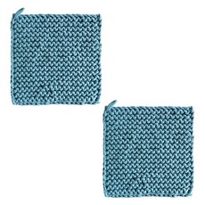 쁘띠양 매트한 느낌의 컵받침 티코스터, 블루, 2개