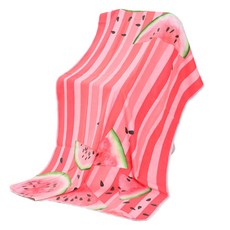 Allode 便攜式圖案柔軟瑜珈巾, 1個, 18 粉紅ST西瓜