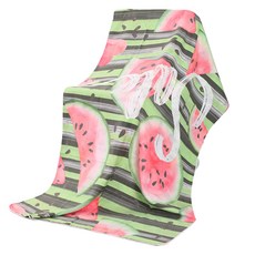 Allode 便攜式圖案柔軟瑜珈巾, 1個, 15 藝術ST西瓜