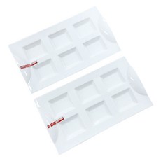 LOdeurDeParis 摩登6格分隔盤 30cm, 白色, 2個