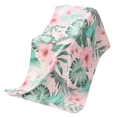 Allode 便攜式圖案柔軟瑜珈巾, 1個, 06 華麗叢林