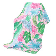 Allode 便攜式圖案柔軟瑜珈巾, 1個, 22 普普藝術葉子