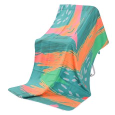 Allode 便攜式圖案柔軟瑜珈巾, 1個, 26 多彩藝術