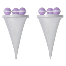 Kingsroad 萬用防纏繞防皺洗衣球, 2個, 4C 紫色