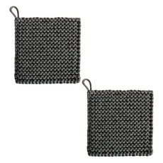 쁘띠양 매트한 느낌의 컵받침 티코스터, 다크그레이, 2개