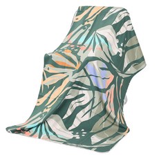 Allode 便攜式圖案柔軟瑜珈巾, 1個, 09 影子葉