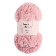 청송뜨개실 자이언트 앙고라 뜨개실 100g, 08 인디피치핑크, 1개