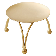 LAVENTIA 圓形燭台托盤, 金色 Type1