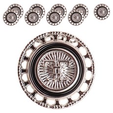 동대문단추왕 타이탄에폭 단추 15mm, 블랙Ni, 10개