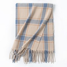 소니오 체크 겨울 따뜻한 목도리 머플러