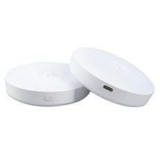 21세기트랜드 노바 C타입 충전식 LED 3컬러 미니 상시가능 센서등 2p, 화이트, 1개