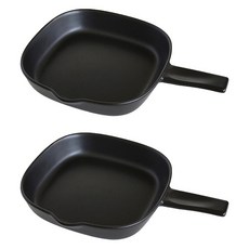 MEISTER HAND Nicott Mame-maison Tools 直火烤盤 L 黑色, 27cm, 2個