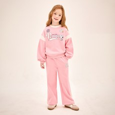 JELISPOON Peanuts 女童史努比刷毛上衣 + 寬褲套裝