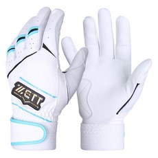 제트 배팅장갑 양손용 BGK-341, 화이트 + 화이트, 1세트
