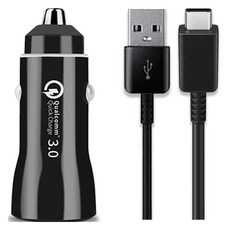 unboxing UBX 車用 Venezia Qualcomm 3.0 雙埠 2孔 USB 高速充電器 + Type-C 充電線 1.2m 套組, 黑色, ITS-CC03