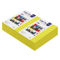 종이문화 프린트프로 두꺼운 칼라복사지 No 08 브라이트옐로우 205g, A5, 400개