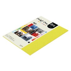 종이문화 프린트프로 얇은 칼라복사지 80g No 08 브라이트옐로우, B4, 42개