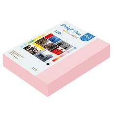 종이문화 프린트프로 얇은 칼라복사지 120g No.23 코스모스핑크, 320개, A4