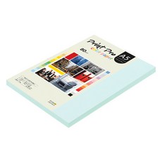종이문화 프린트프로 얇은 칼라복사지 80g No 15 아쿠아블루, A5, 125개