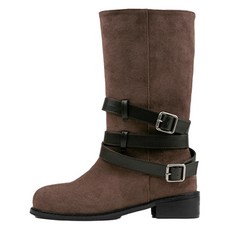 에델나인 퀴니 버클 미들부츠 4cm