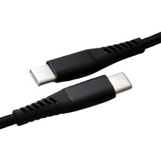 커버72 포스로프 C타입-C타입 PD 100W 고속충전 케이블, 블랙, 1개, 1m
