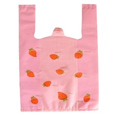 마켓피오 딸기 손잡이 비닐 타입1 소, 100개, 1개입