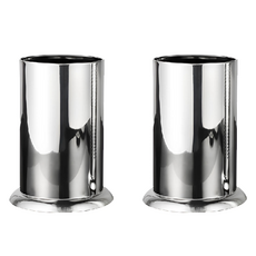 윤코 정리 스테인리스 물빠짐 다용도 주방 조리도구통, 실버, 2개