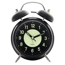 편할궁리 형광 알람 탁상시계, 블랙