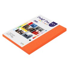 종이문화 프린트프로 두꺼운 칼라복사지 205g No.28 로얄오렌지, 48개, A5