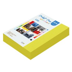 paperculture Print Pro 薄型彩色影印紙 No 8 亮黃色 120g, A4, 320個