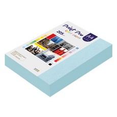 종이문화 프린트프로 두꺼운 칼라복사지 205g No 16 스카이블루, 200개, A4