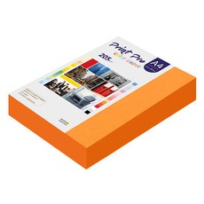 종이문화 프린트프로 두꺼운 칼라 복사지 No27 오렌지 205g, A4, 200개