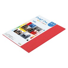종이문화 프린트프로 얇은 칼라 복사지 No 29 레드 120g, 20개, A3