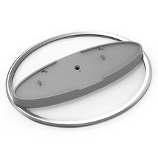 SPACE SHIELD Sony PlayStation 5 / Pro / Slim 相容 Alpha 金屬 Edge 主機垂直支架底座, 單一商品, 1個, 灰銀色