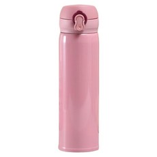 앞날창창 스텐 심플 보온 텀블러, 핑크, 1개, 500ml