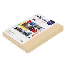 종이문화 프린트프로 두꺼운 칼라복사지 205g No 03 베이지, A5, 100개