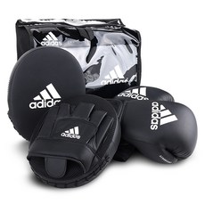 adidas 愛迪達 拳擊組合手套 10oz+沙包組, 黑色, 1個