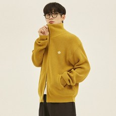 꼬모니노즈 남성용 하프넥 풀 집업 니트 WN246SASCZ01