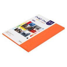 종이문화 프린트 프로 두꺼운 칼라 복사지 No 28 로얄오렌지 205g, 25개, A3
