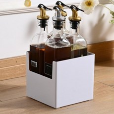 黑白乾淨廚房收納整理箱, 單色, 1個