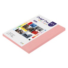 종이문화 프린트프로 두꺼운 칼라복사지 24 핑크 205g, A5, 48개