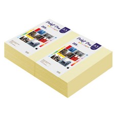 종이문화 프린트프로 두꺼운 칼라복사지 01 레몬 205g, A5, 400개