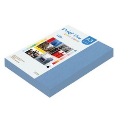 종이문화 프린트프로 얇은 칼라복사지 No 17 딥블루, A3, 160개
