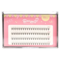 Jelly Hammer High Lash 束狀假睫毛 10mm 4排, 1個, Barbie E