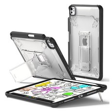 Ringke Fusion Sketch Stand 附筆槽平板電腦保護殼, 黑色, 1個