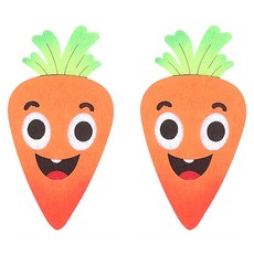 유니아트 펠트 당근 신형, 혼합색상, 2개