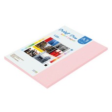 종이문화 프린트프로 얇은 칼라복사지 No 23 코스모스핑크, 40개, A3