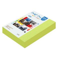 종이문화 프린트프로 얇은 칼라복사지 No 9 브라이트그린, A4, 320개